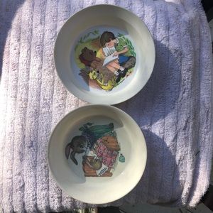 Winnie the Pooh & Peter rabbit soup cereal bowl
